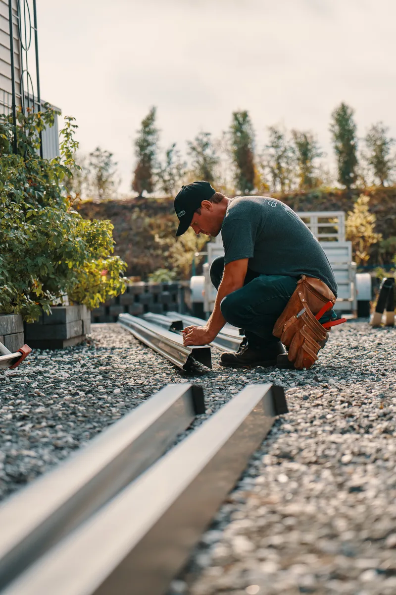 Downspout preparation and fitting — Gutters R US Enterprises, Cowichan Valley BC